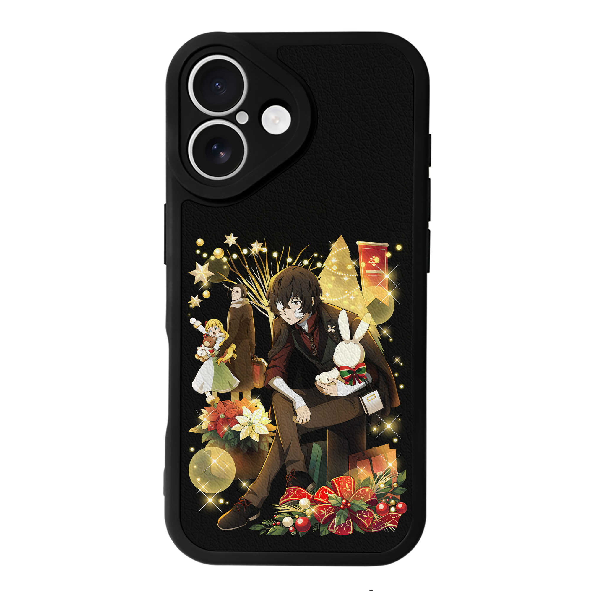 （画像用） 文豪ストレイドッグス Bungo Stray Dogs 【iPhone 16シリーズ対応】シリコンスマホケース（レザー調） 材質：シリコン